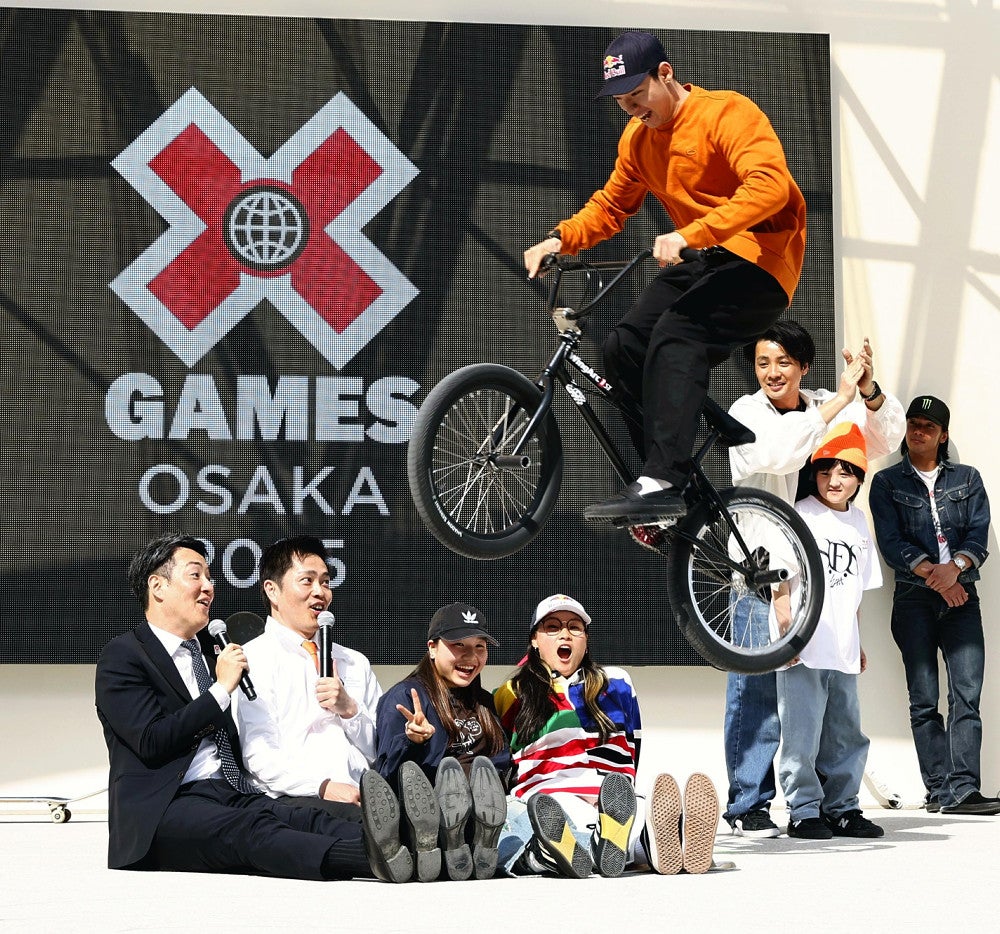 Xゲームズ大阪大会の出場者発表…吉村知事を自転車で飛び越えた中村輪