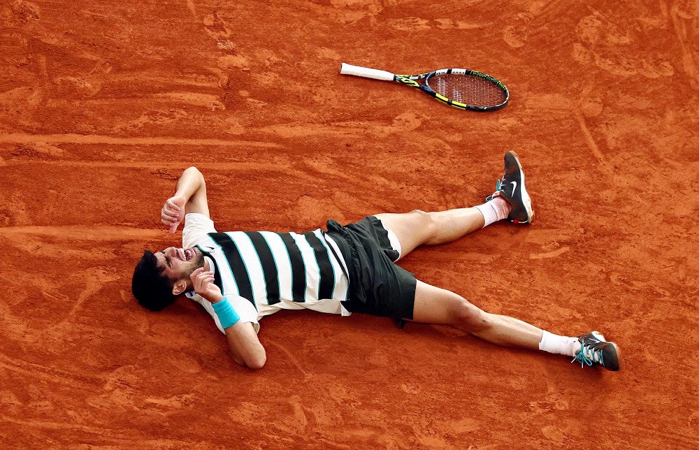 全仏男子シングルス・アルカラスが2年連続V…決勝史上最長5時間29