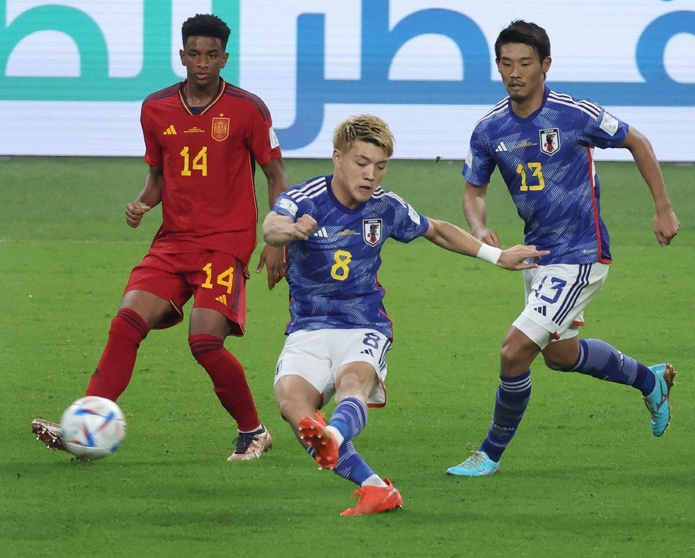 日本対スペイン【速報】また逆転勝利でグループ1位通過、後半に堂安が