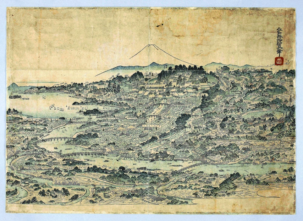 東京：江戸鳥瞰図（えどちょうかんず、江戸名所之絵）：地域ニュース