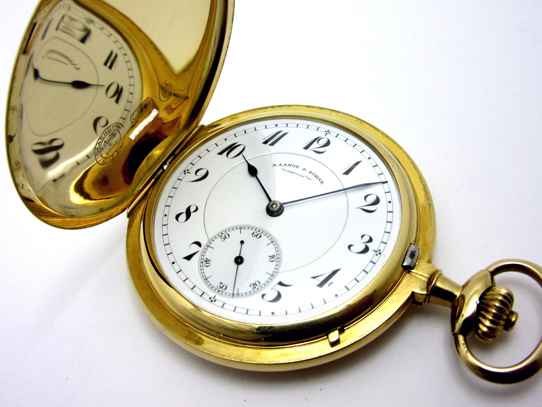 A・ランゲ&ゾーネ ”1900年頃製 ALS K18YG無垢 3ピースエナメル文字盤