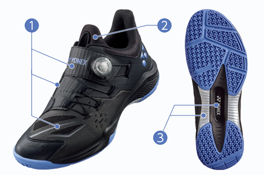 BOA®フィットシステム搭載で瞬時に正確な調整ができる「POWER CUSHION