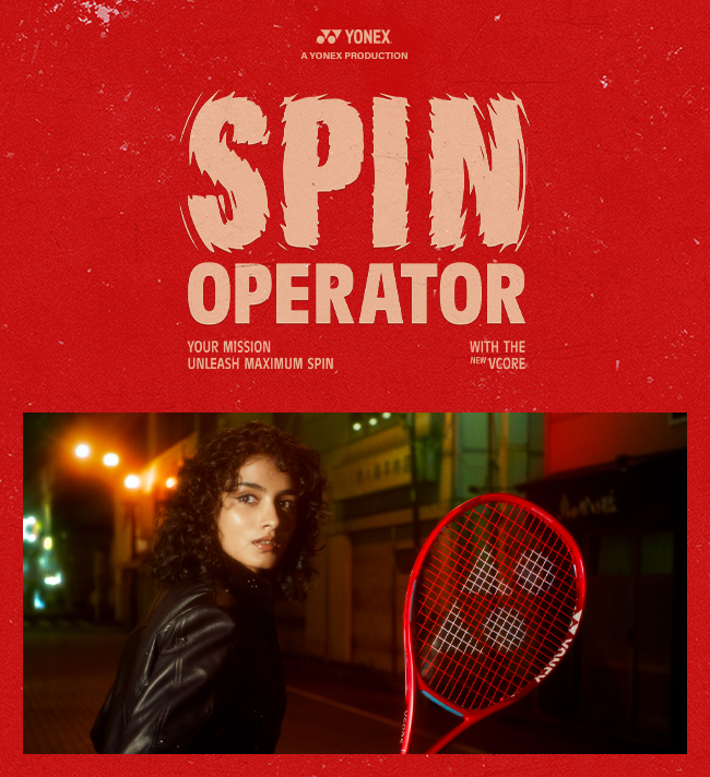 すべてのプレーヤーが高いスピン性能を体感できるテニスラケット新