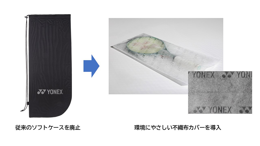 テニスラケットの付属ケースを廃止、2024年2月より順次 | ヨネックス