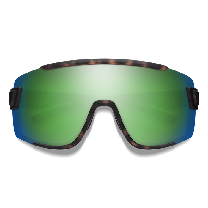 Smith Wildcat - Matte Tortoise/Green Mirror - ChromaPop | Yellow