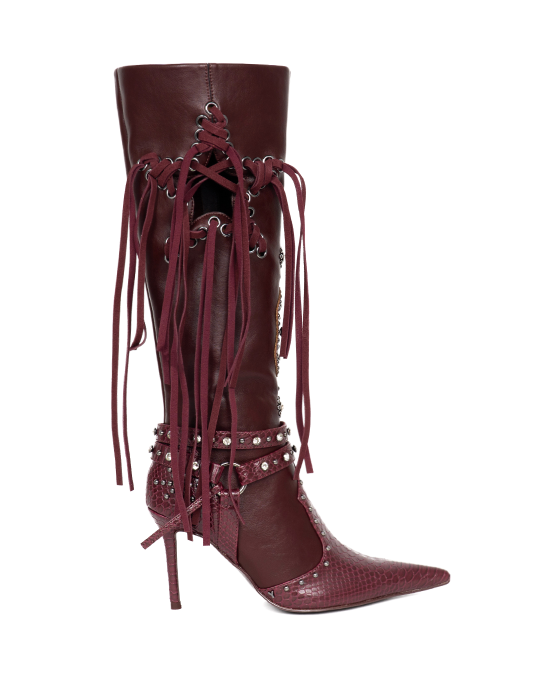 YELLO / LOVE SPELL FRINGED LONG BOOTS