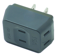 耐トラ付トリプルタップ3個口黒｜YAZAWA CORPORATION