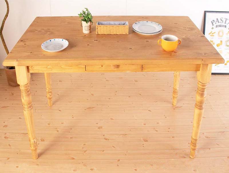 ダイニングテーブル 150X8 5食卓 テーブル カントリー家具 パイン無垢