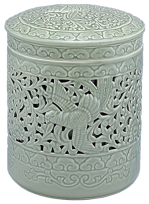 山田仏具オンラインショップ / ○陶器 骨壺 透かし彫り