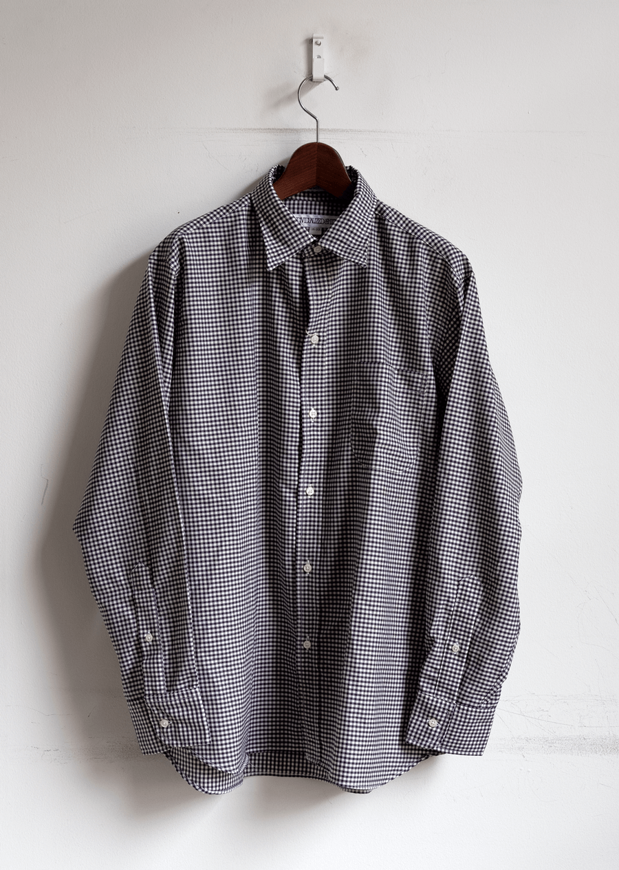 INDIVIDUALIZED SHIRTS Washable Wool Gingham Check | 大阪心斎橋の