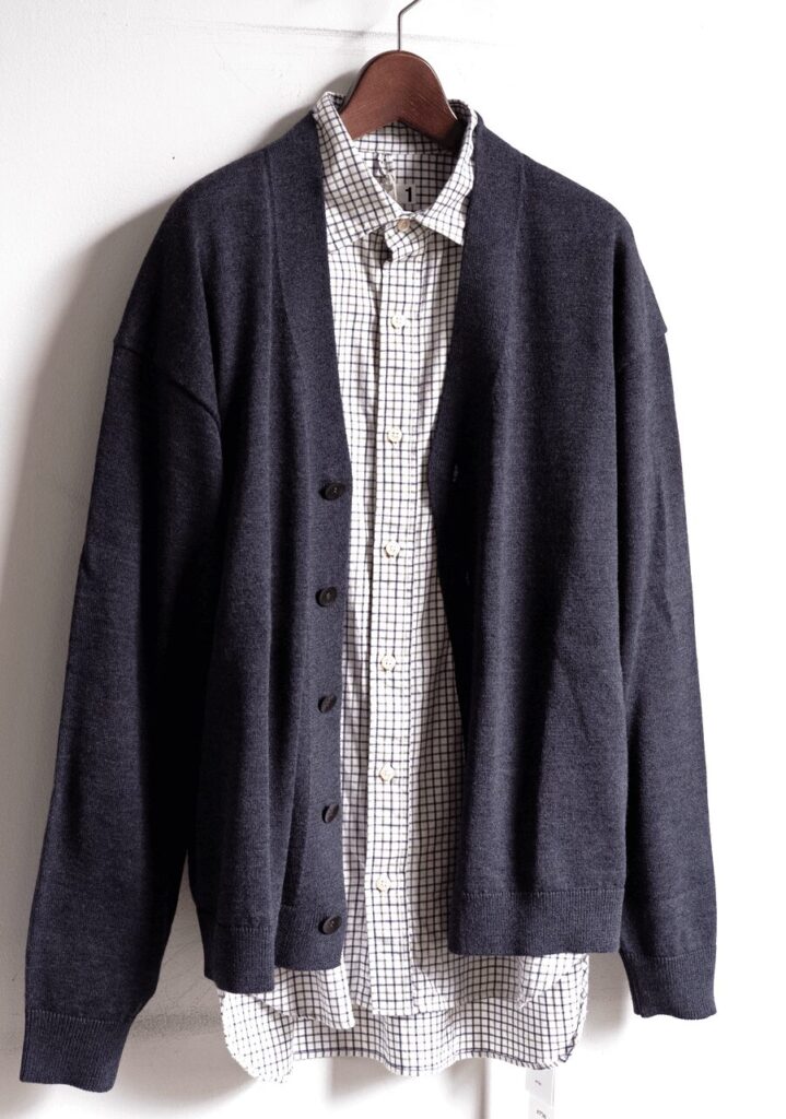 ATON WOOL WASHI OVERSIZED CARDIGAN | 大阪心斎橋のメンズ洋服の