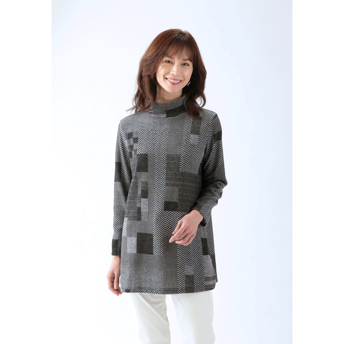 パッチワーク柄チュニック | かぜとゆきオンラインショップ