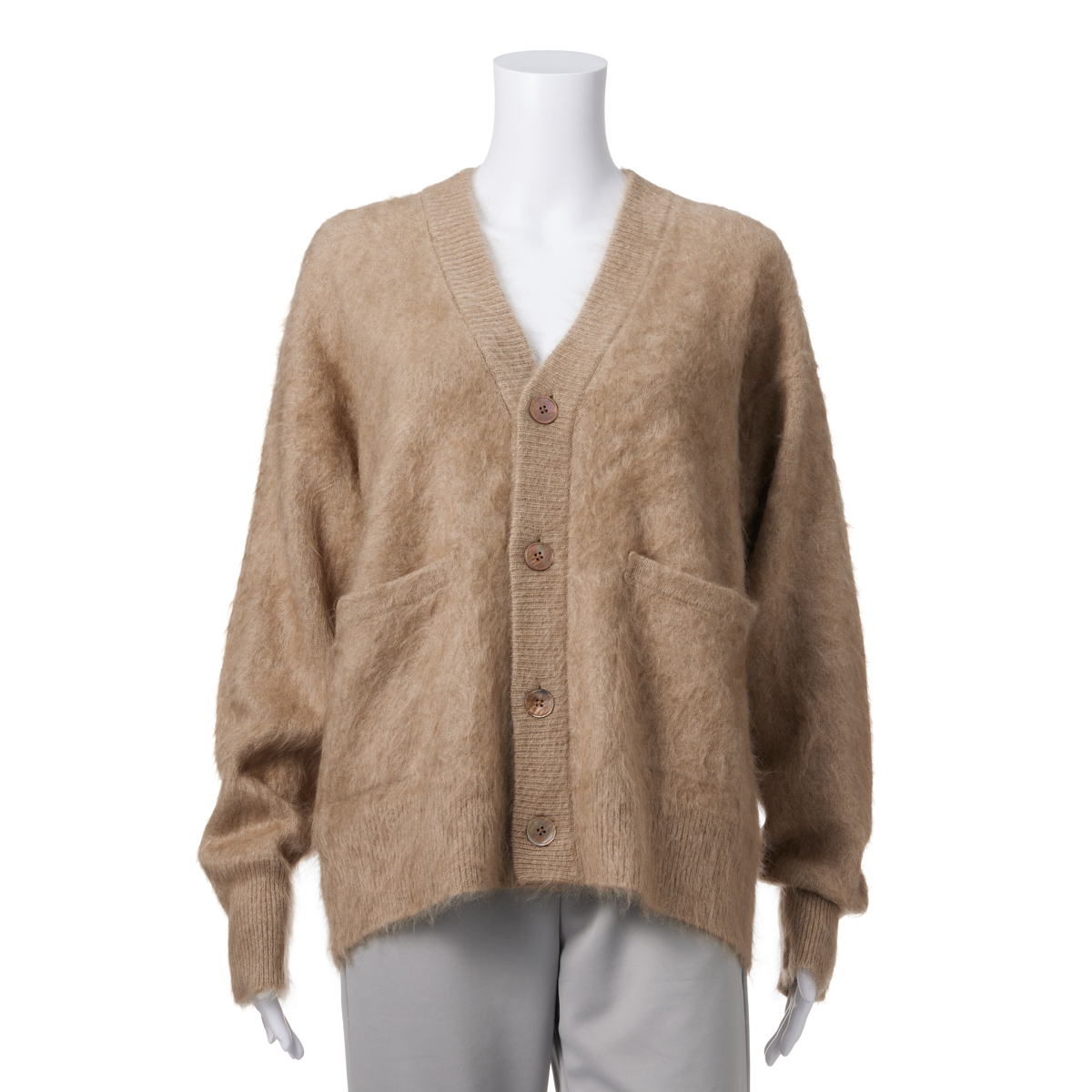 カシミコファーカシミヤカーディガン | かぜとゆきオンラインショップ