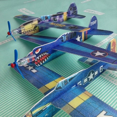 おもちゃ】ソフトグライダー 発泡スチロール飛行機 8種類 / 会津 山内