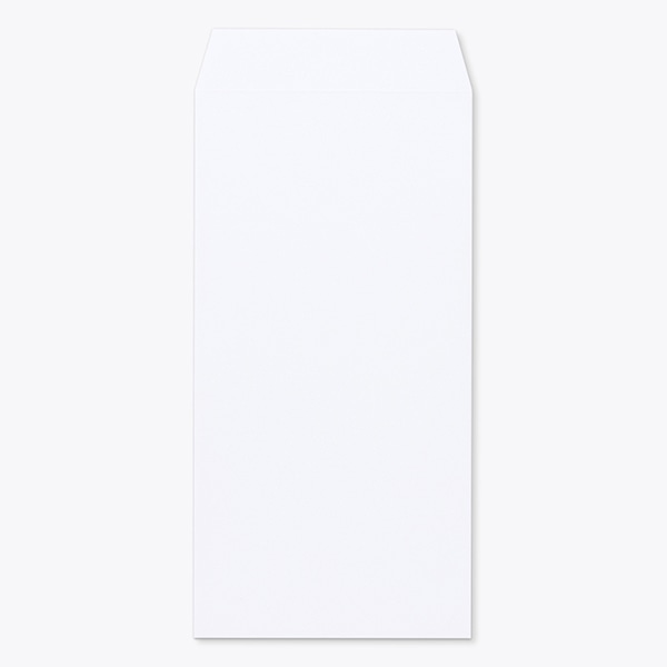 山櫻封筒 長3 スミ貼 ARウルトラホワイトCoC 130 〒枠ナシ ☆: 和封筒