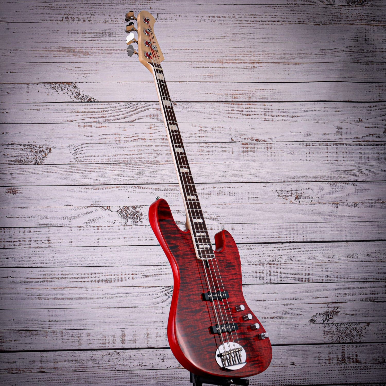 B-Stock* Lakland 44-AJ Bass Guitar Apple Red | Shop Yandas Music