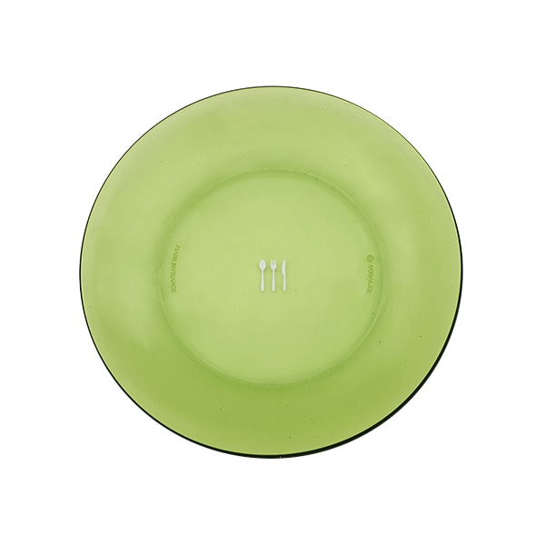グリーンガラス プレート 19cm｜皿・プレート｜料理家 栗原はるみ