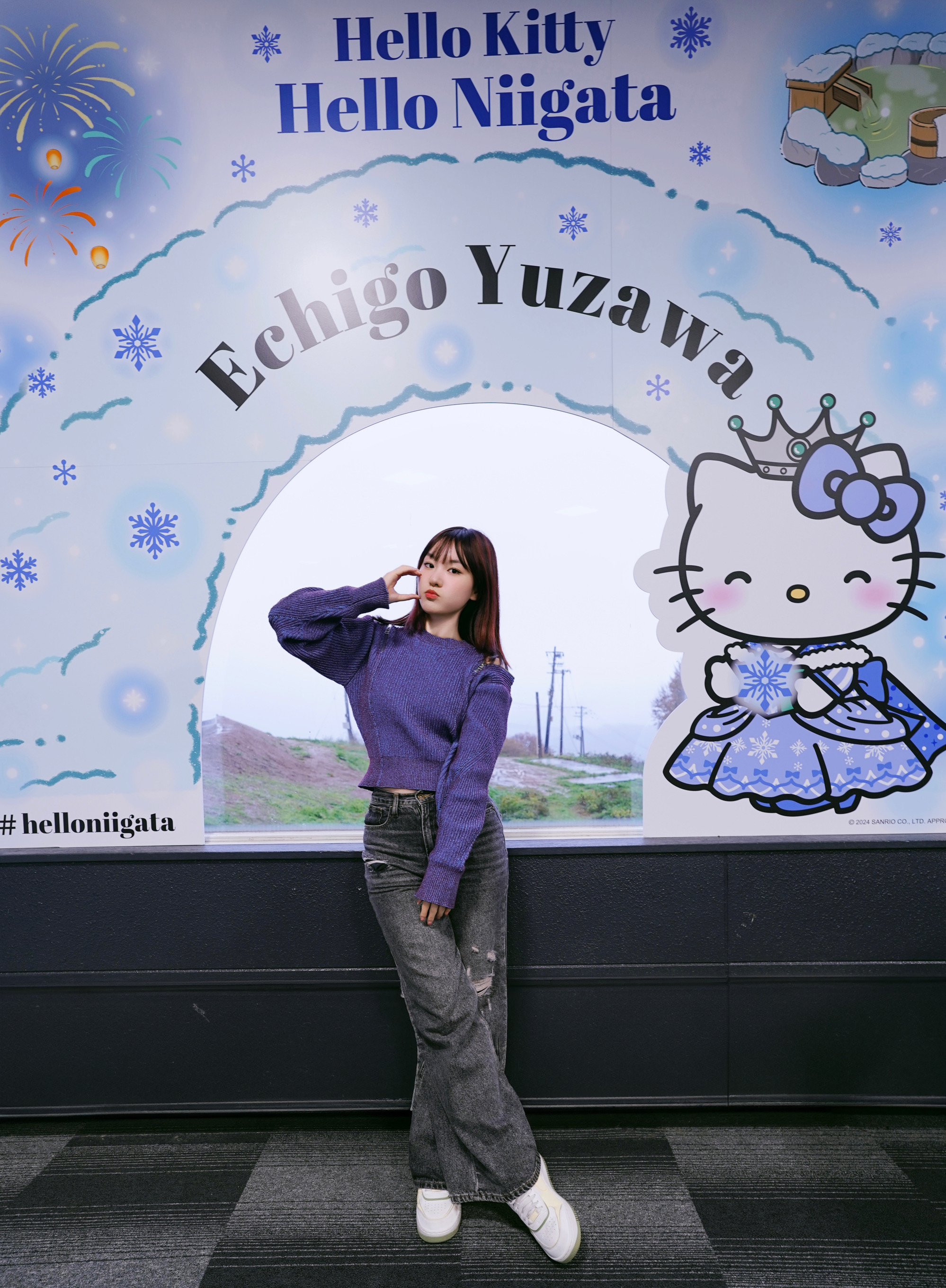 終了】2024夏季 ハローキティのフォトスポットが湯沢高原に登場