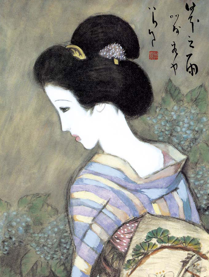 竹久夢二作 日本の名画 日本之雨