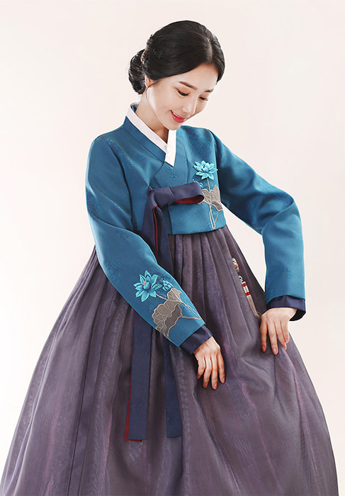 496_チマチョゴリレンタル韓服化繊_バスト84～94cm_身長+靴高さ162