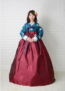 o-s176c274-チマチョゴリレンタル韓服化繊-バスト86～96cm_身長+靴高さ