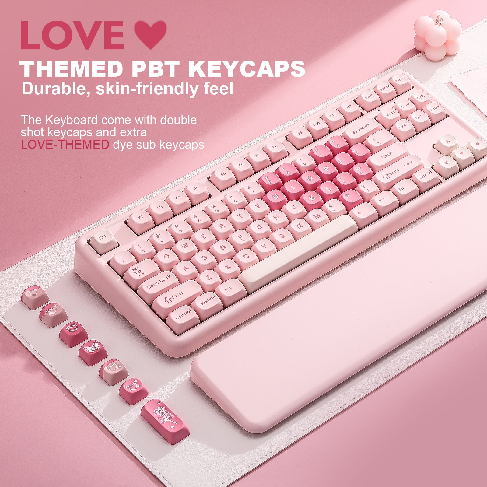 YUNZII B87 Pink QMK/VIA Custom Mechanical Keyboard – YUNZII KEYBOARD