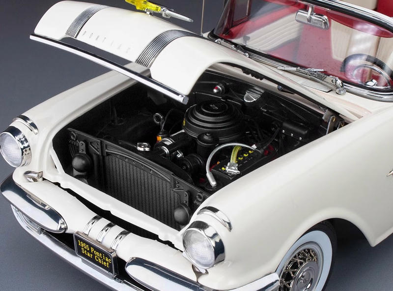 SunStar 1:18 1955 Pontiac Star Chief Diecast Model – YX car model