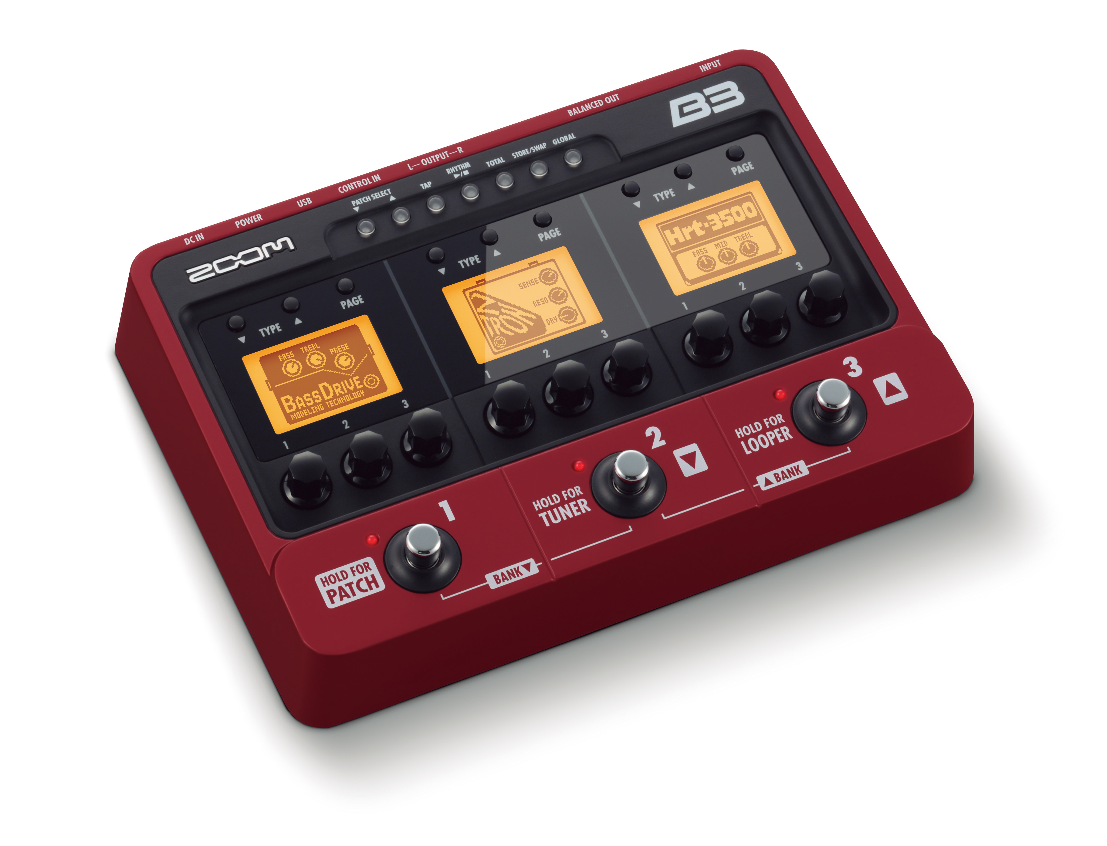 B3 Bass Effects & Amp Simulator Pedal | Zoom