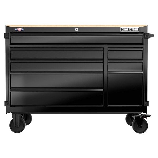 Craftsman Workstation, Black, 39 1/2 in H, 52 in W CMST98274BK | Zoro