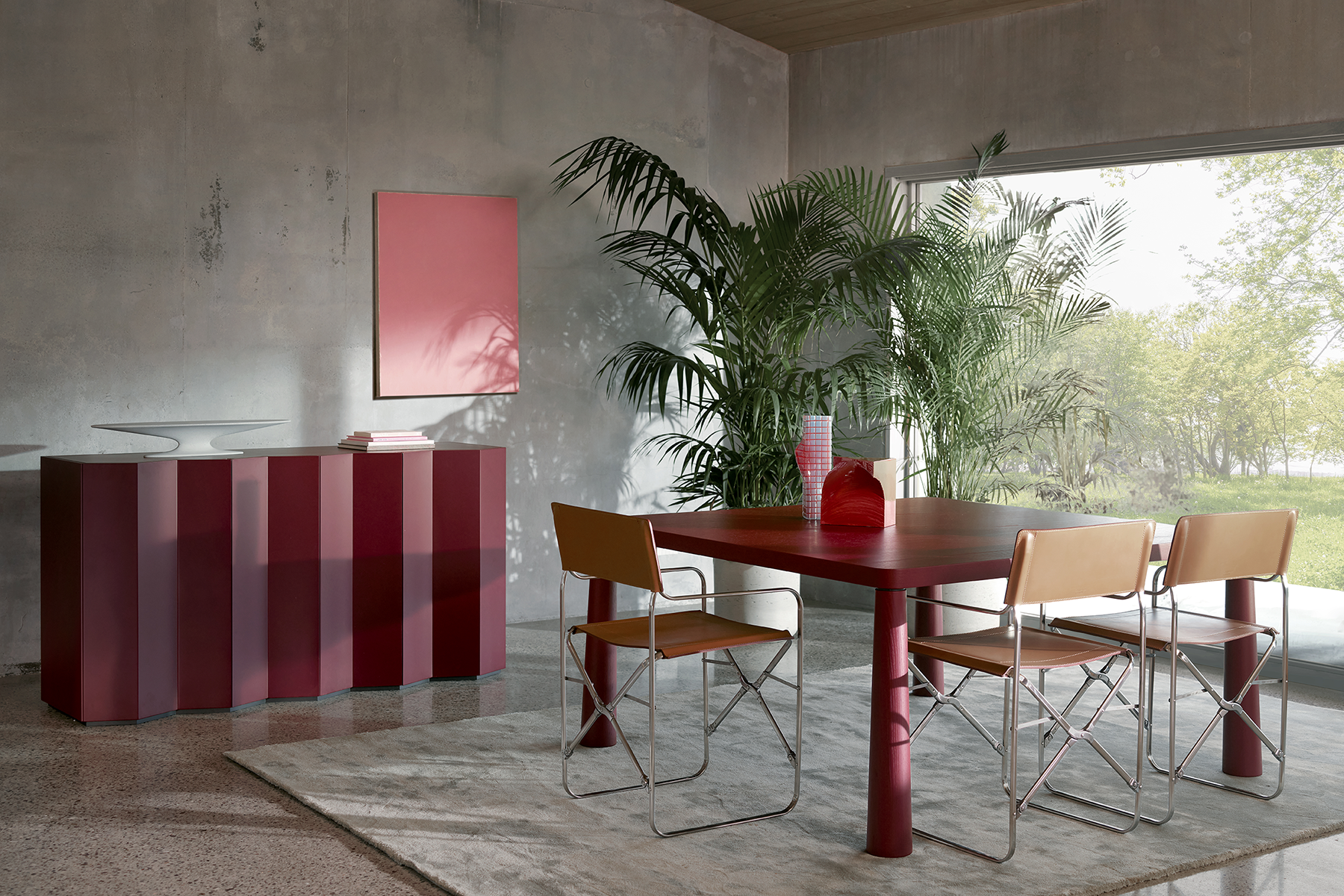 Folding Chair with Steel Frame by Gae Aulenti April | Zanotta