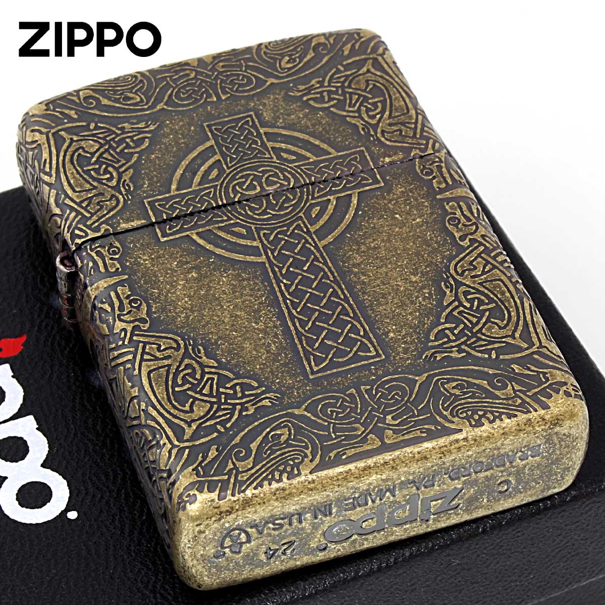 Zippo ジッポー ARMOR アーマー クロス 十字架 Cross ケルティック