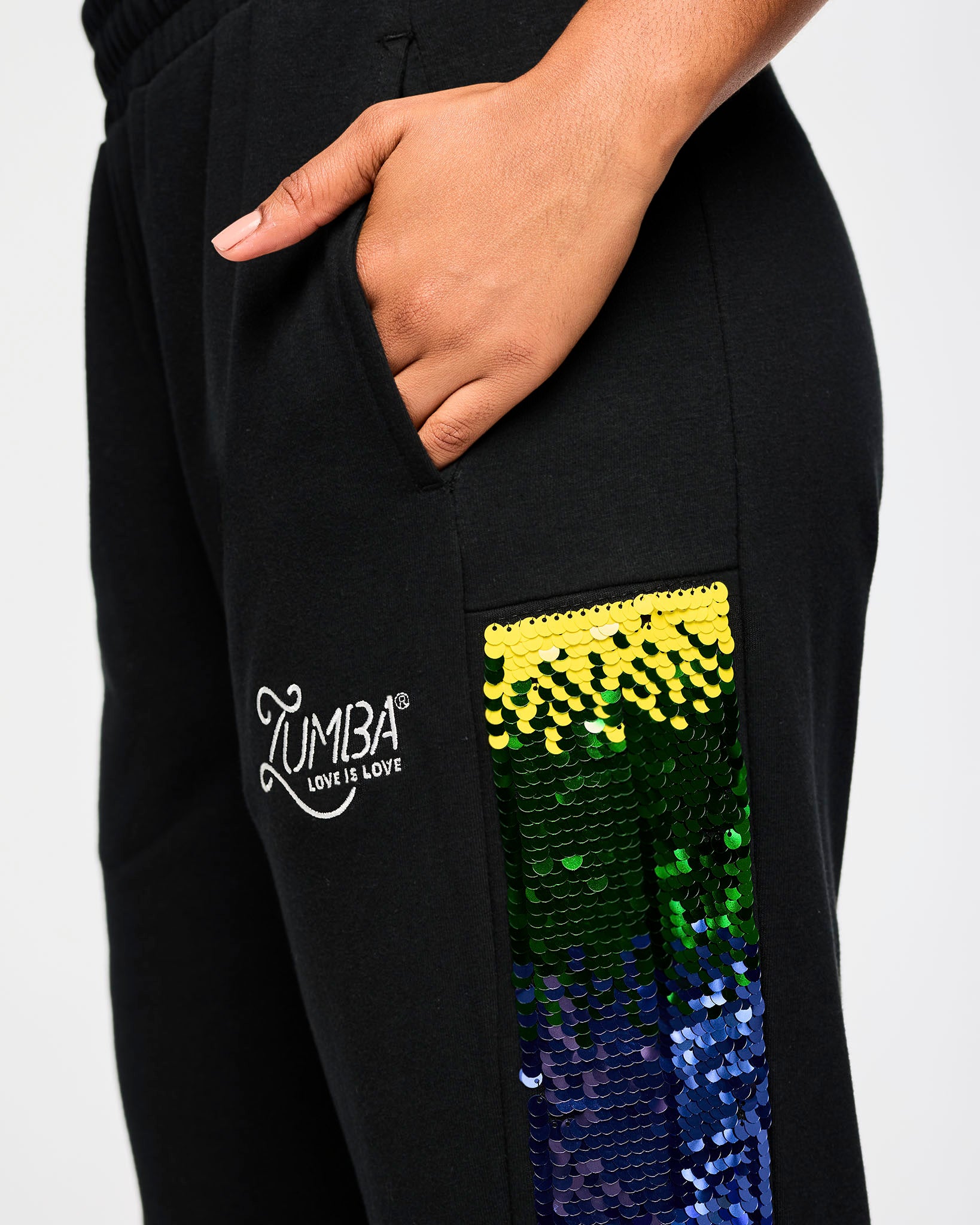 Zumba Wide Leg Sweatpants With Sequin Panels – Zumba Wear | STRONG iD