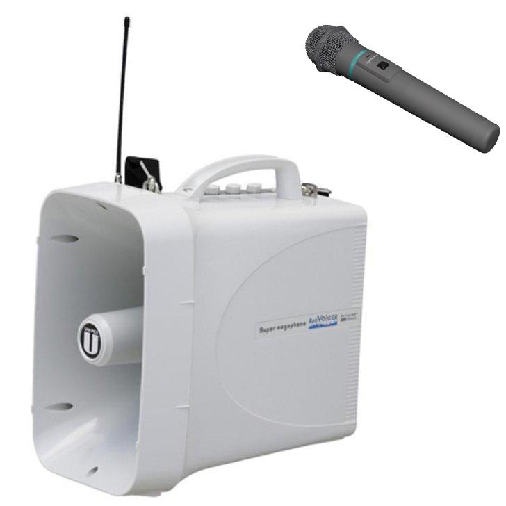 選挙対策 街頭演説メガホンワイヤレスマイクとTWB-300セット