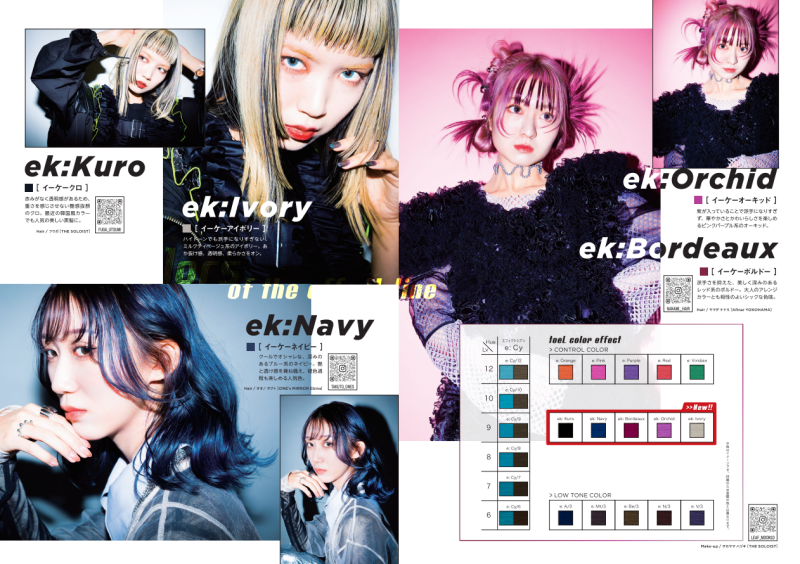 韓国風ヘアカラーの最新トレンド「トエルカラー ek: 100g 全5色」