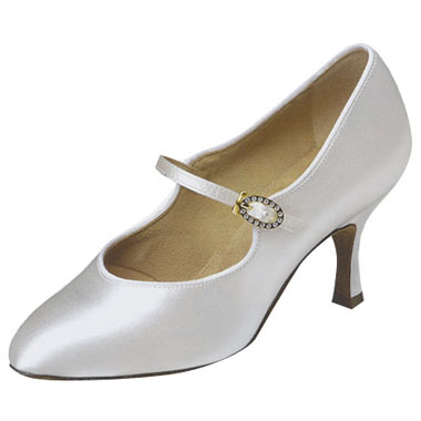 女性の社交ダンスシューズ・スタンダード用サテン靴（ダンスブティック