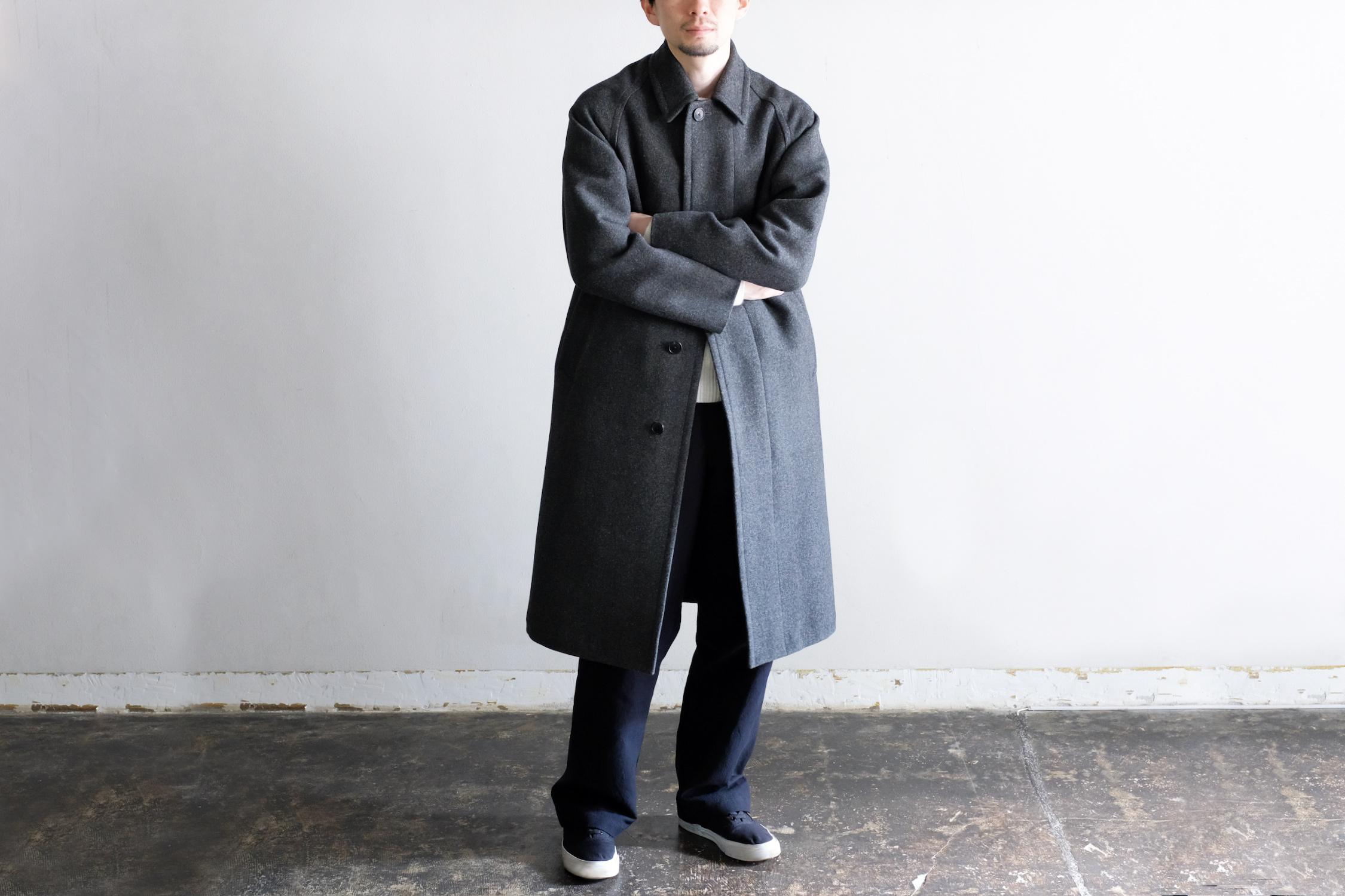 Daniel” BAL COLLAR OVER COAT - WUNDER