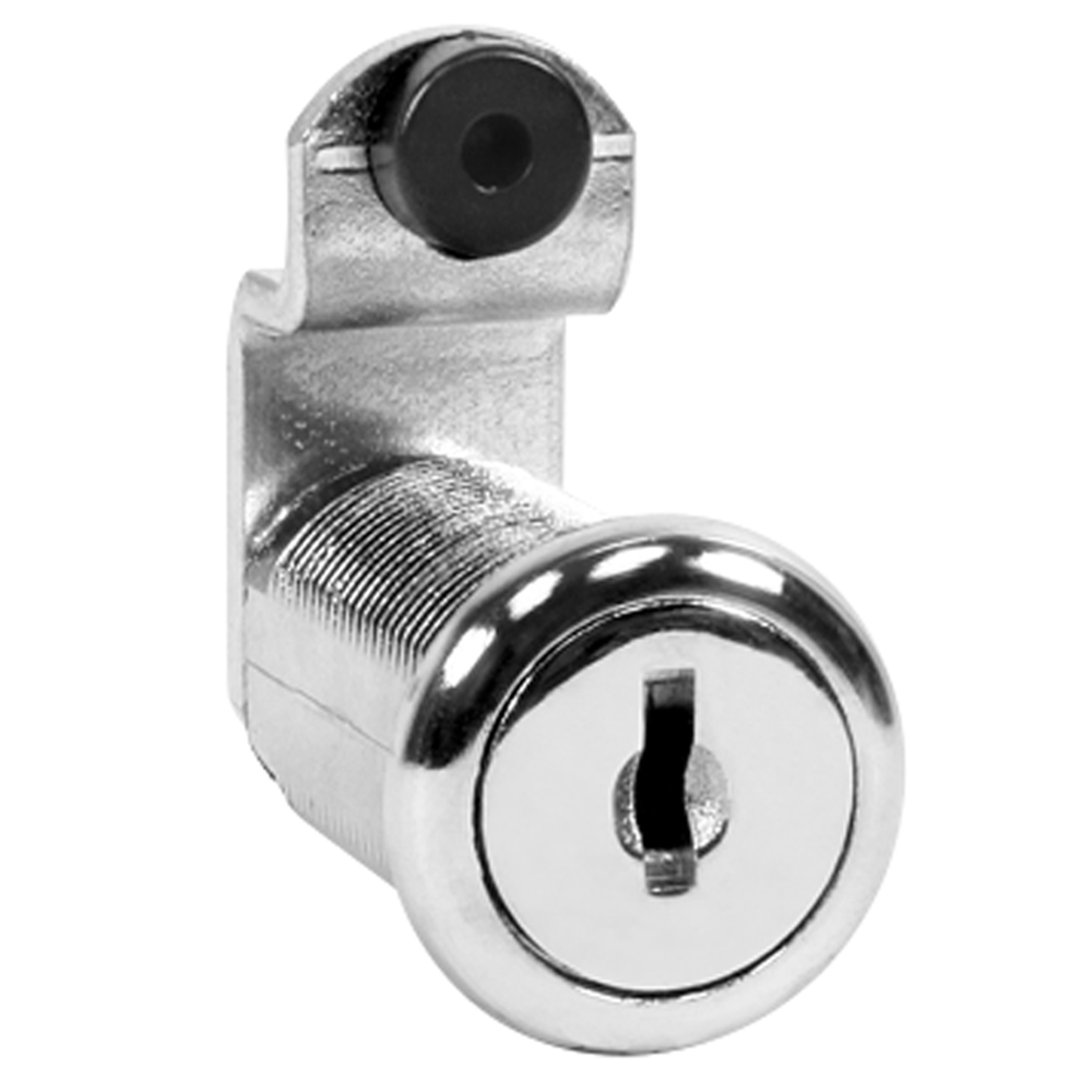 8055 Disc Tumbler Cylinder Cam Lock with FlexaCam, Bright Nickel