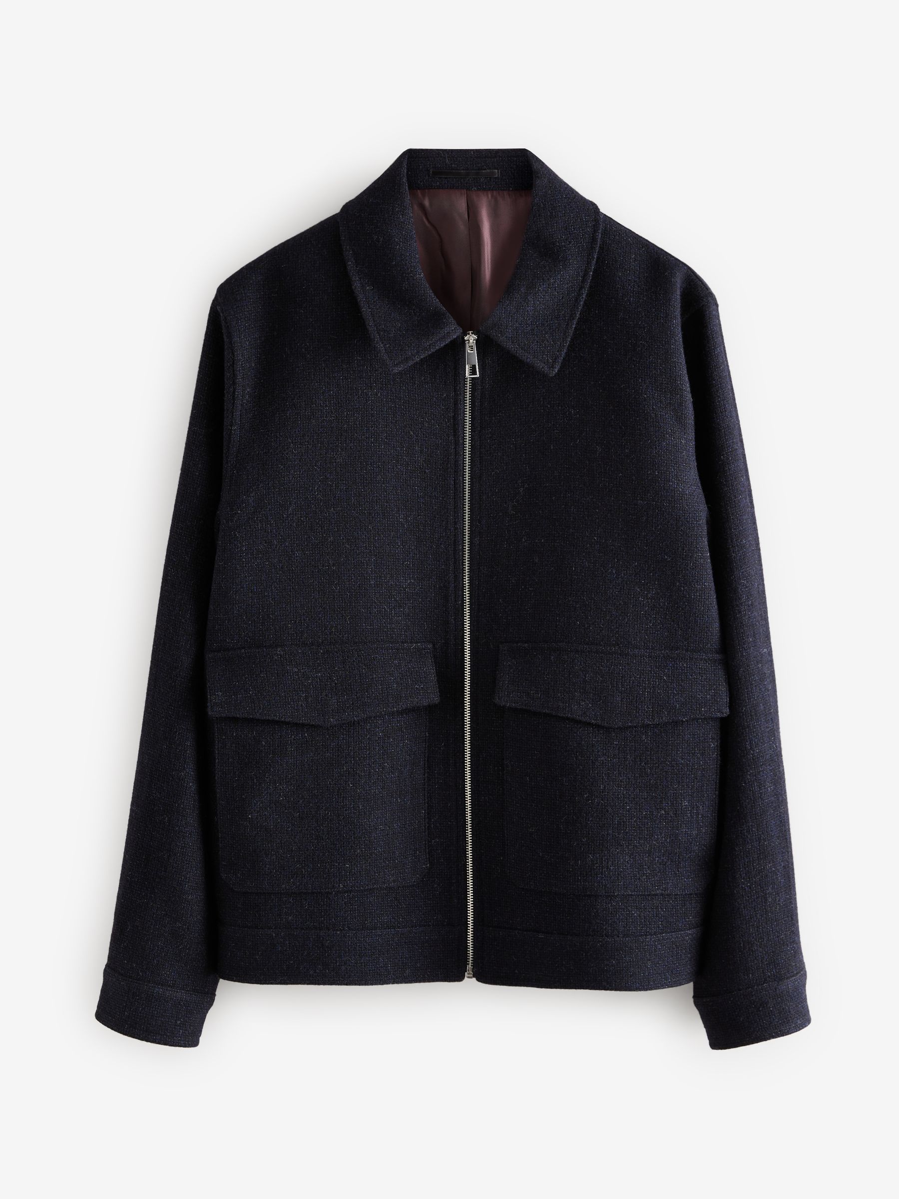 Buy Navy Blue Signature 100% Wool Jacket from Next USA