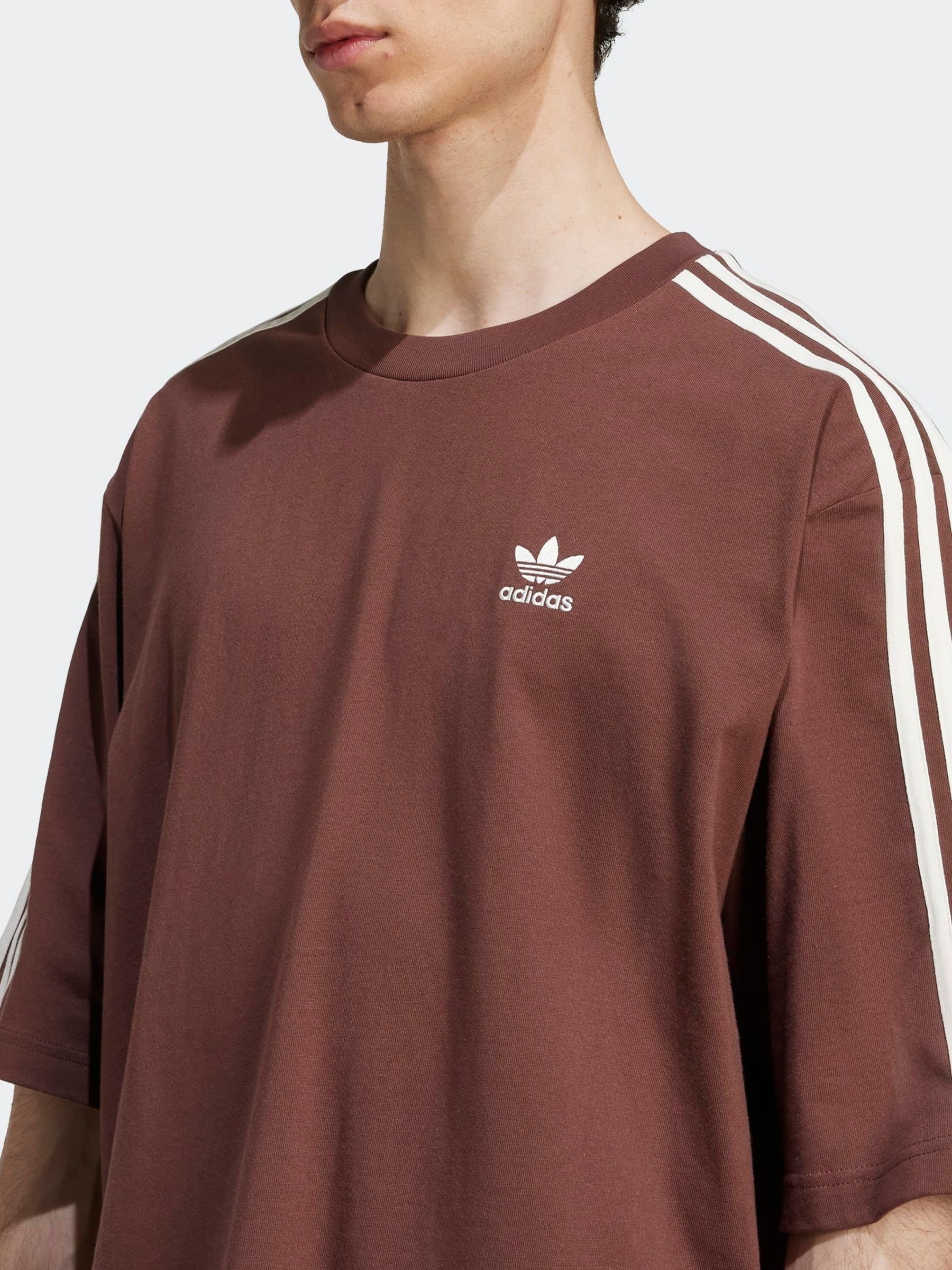 Buy adidas Originals Brown Oversized T-Shirt from Next USA