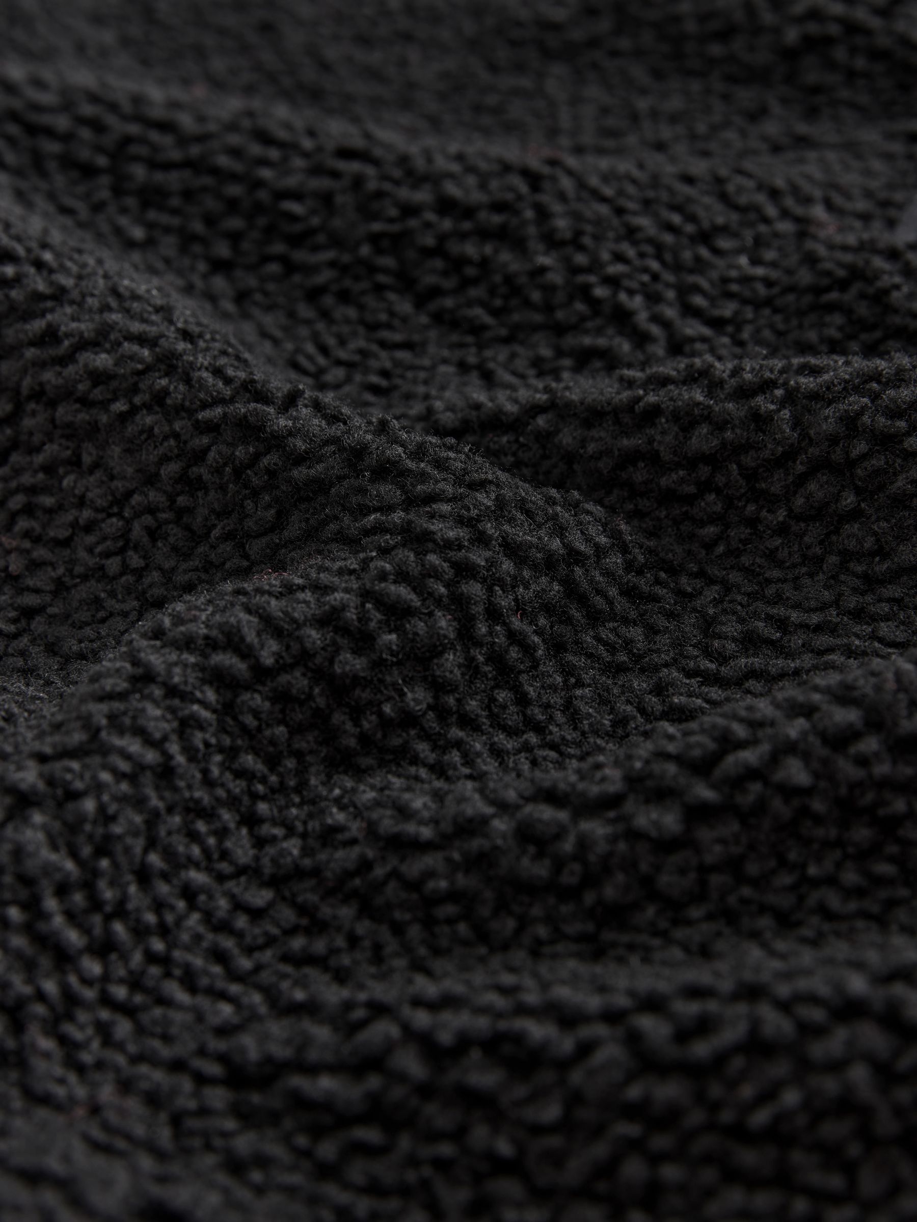 Buy Black Teddy Borg Cosy Longline Quarter Zip Fleece from Next USA