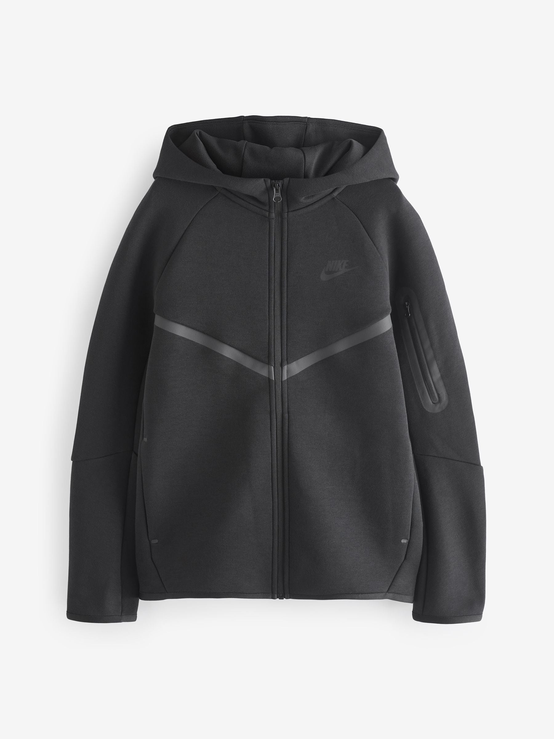 Satın al Siyah/Gri - Nike Tech Fleece Zip-Up Kapüşonlu Üst Next