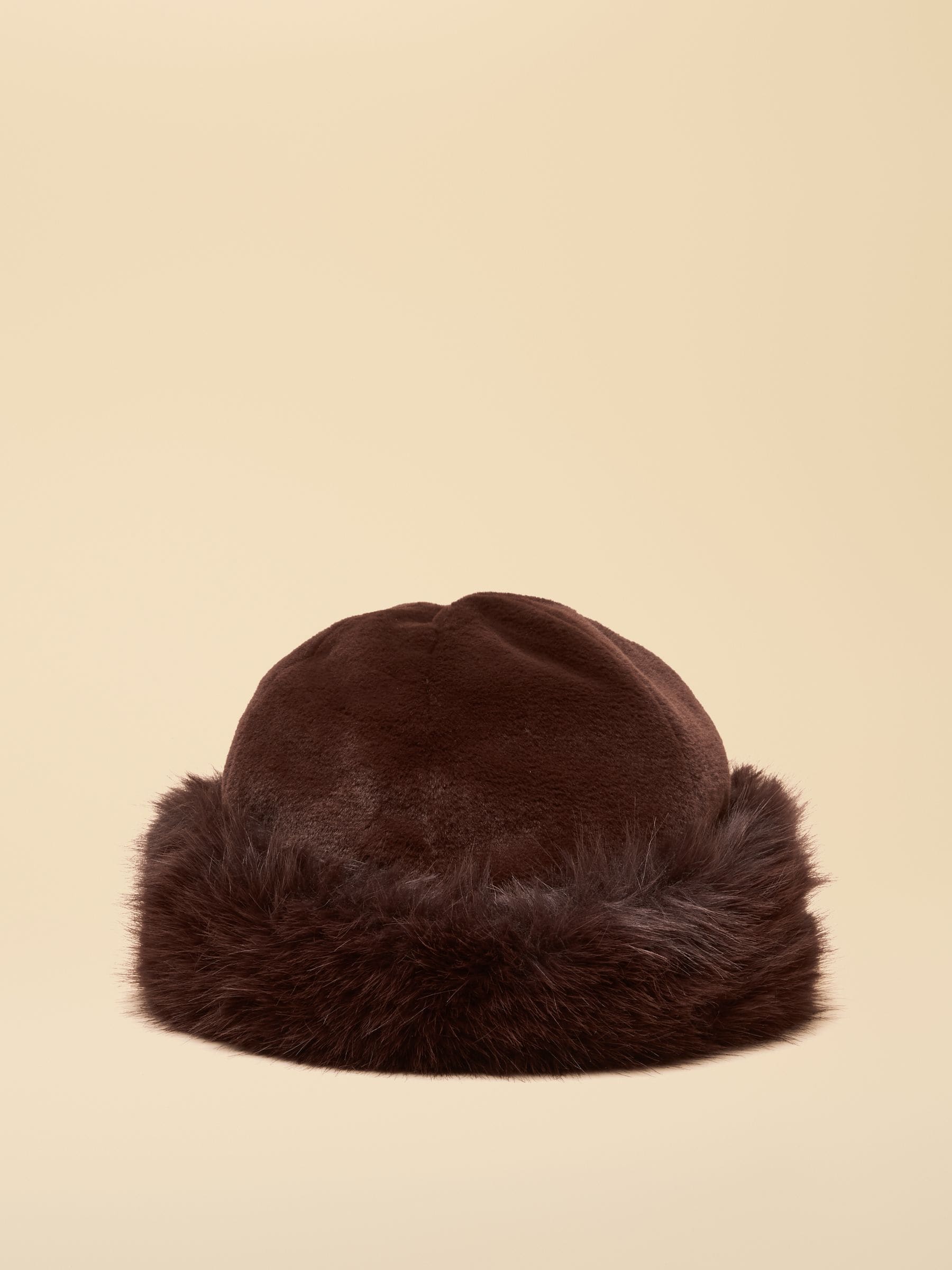 Buy Joules Aspen Chocolate Brown Faux Fur Hat from Next USA