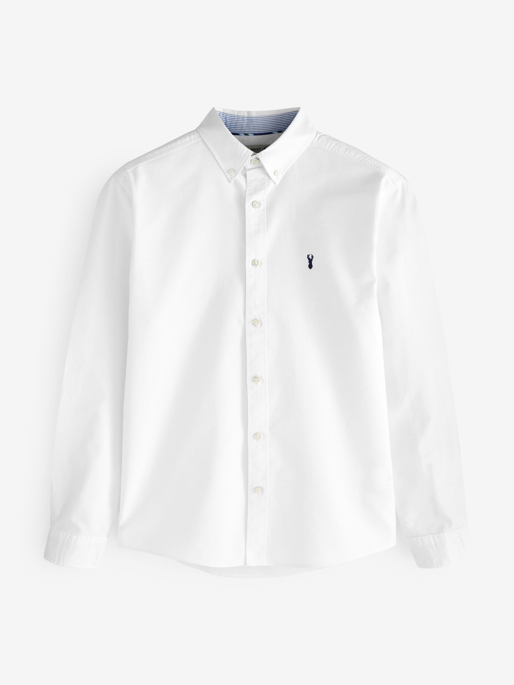 Buy White Regular Fit Long Sleeve Oxford Shirt from Next Canada