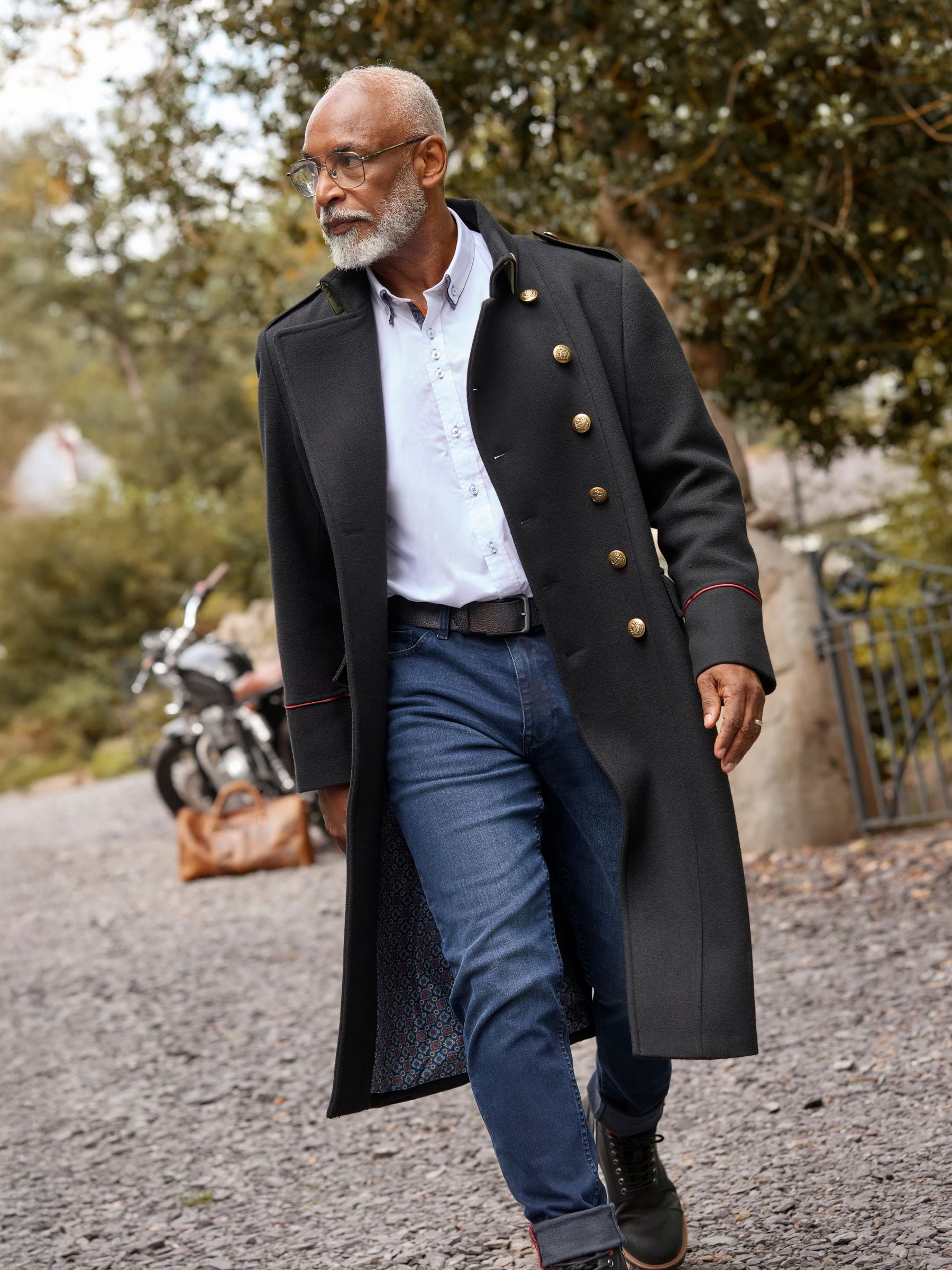 Next：日本 Joe Browns ダブルブレスト ロングライン ミリタリーコート