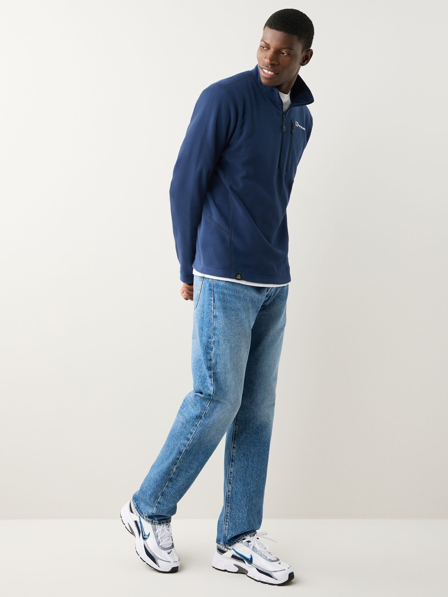Buy Berghaus Navy Blue Prism Micro Polartec Quarter Zip Fleece