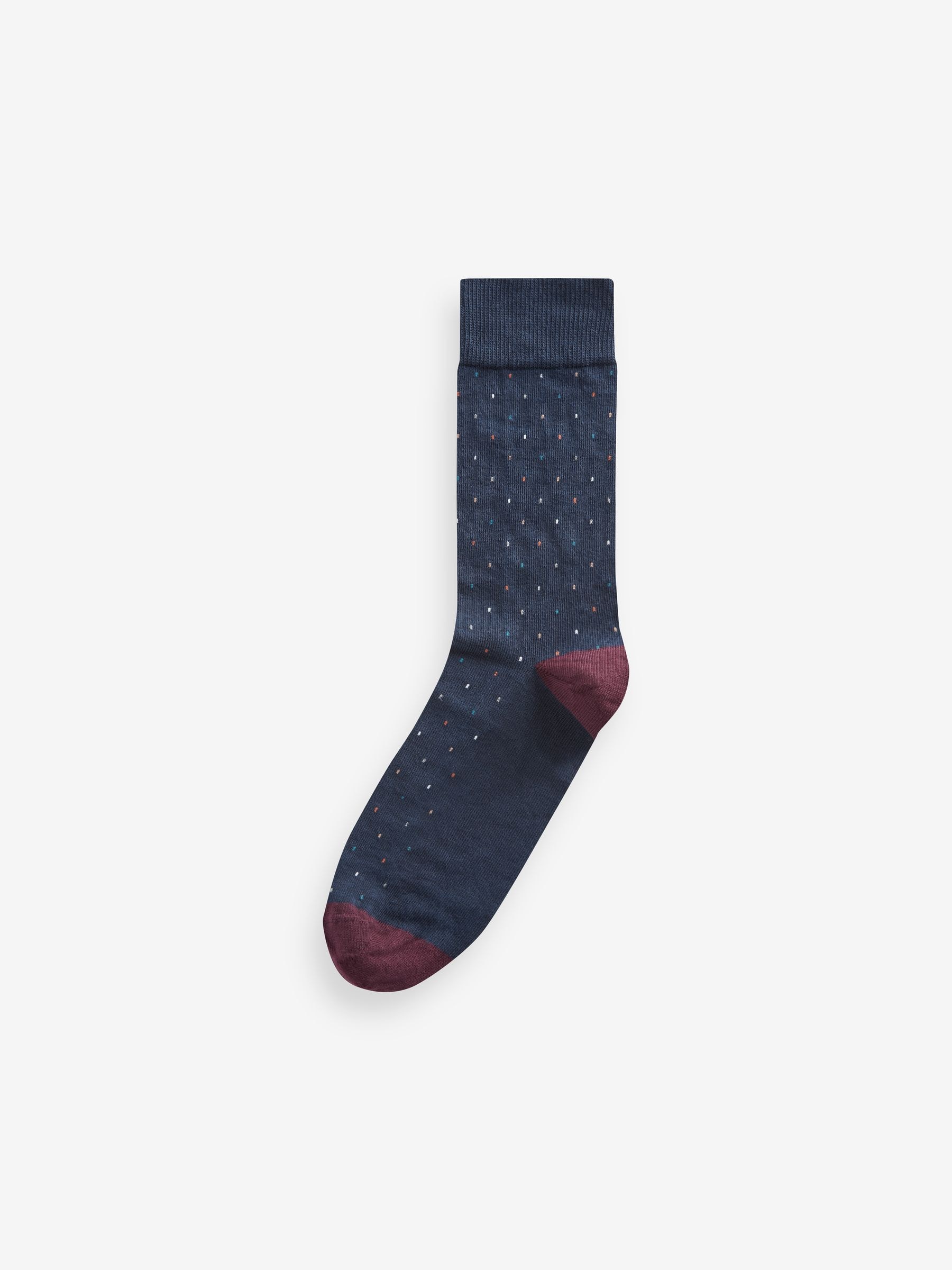 Buy Neutral/Navy Pattern Smart Socks 5 Pack from Next USA
