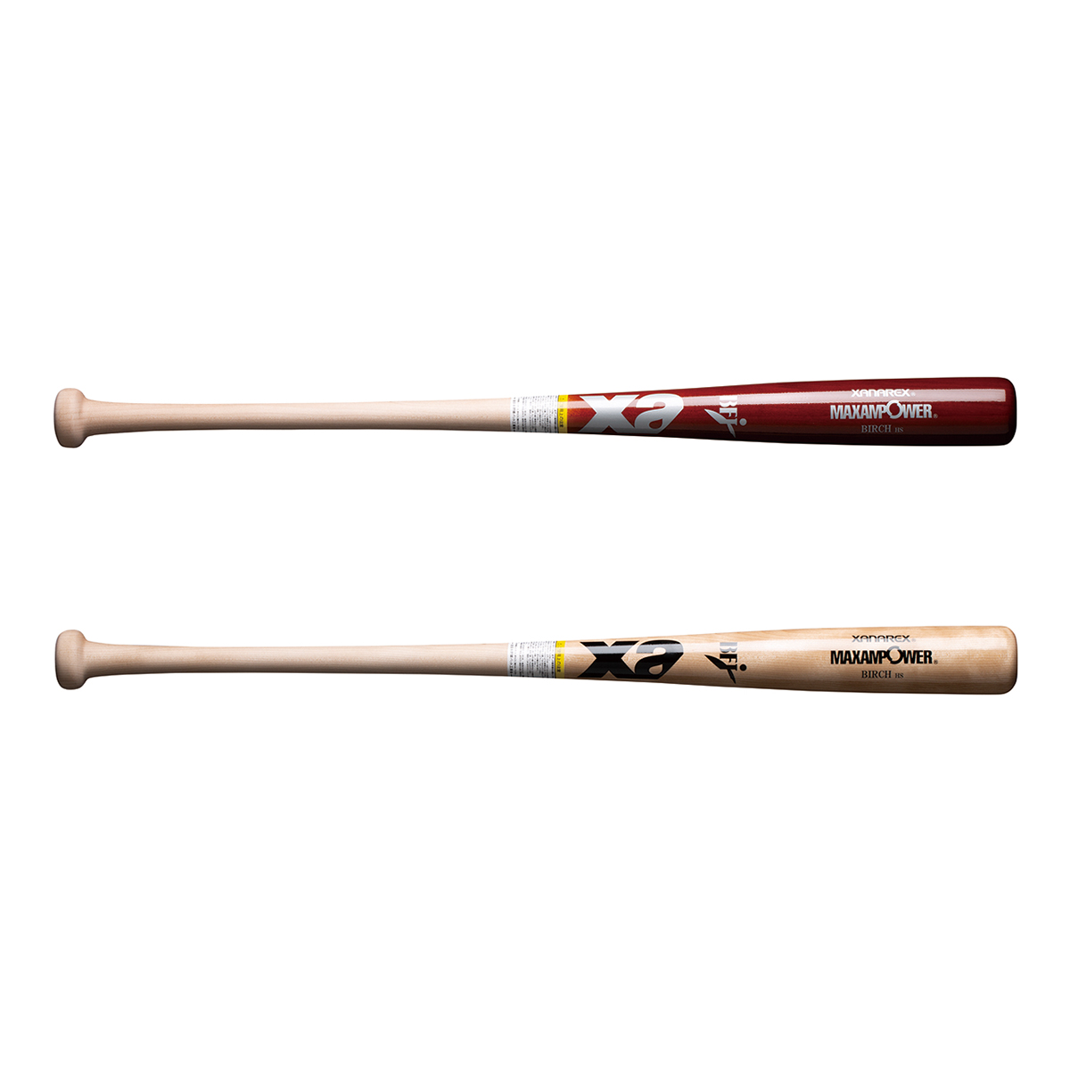 硬式木製バット（北米バーチ/先端くり抜きタイプ）BFJマーク付