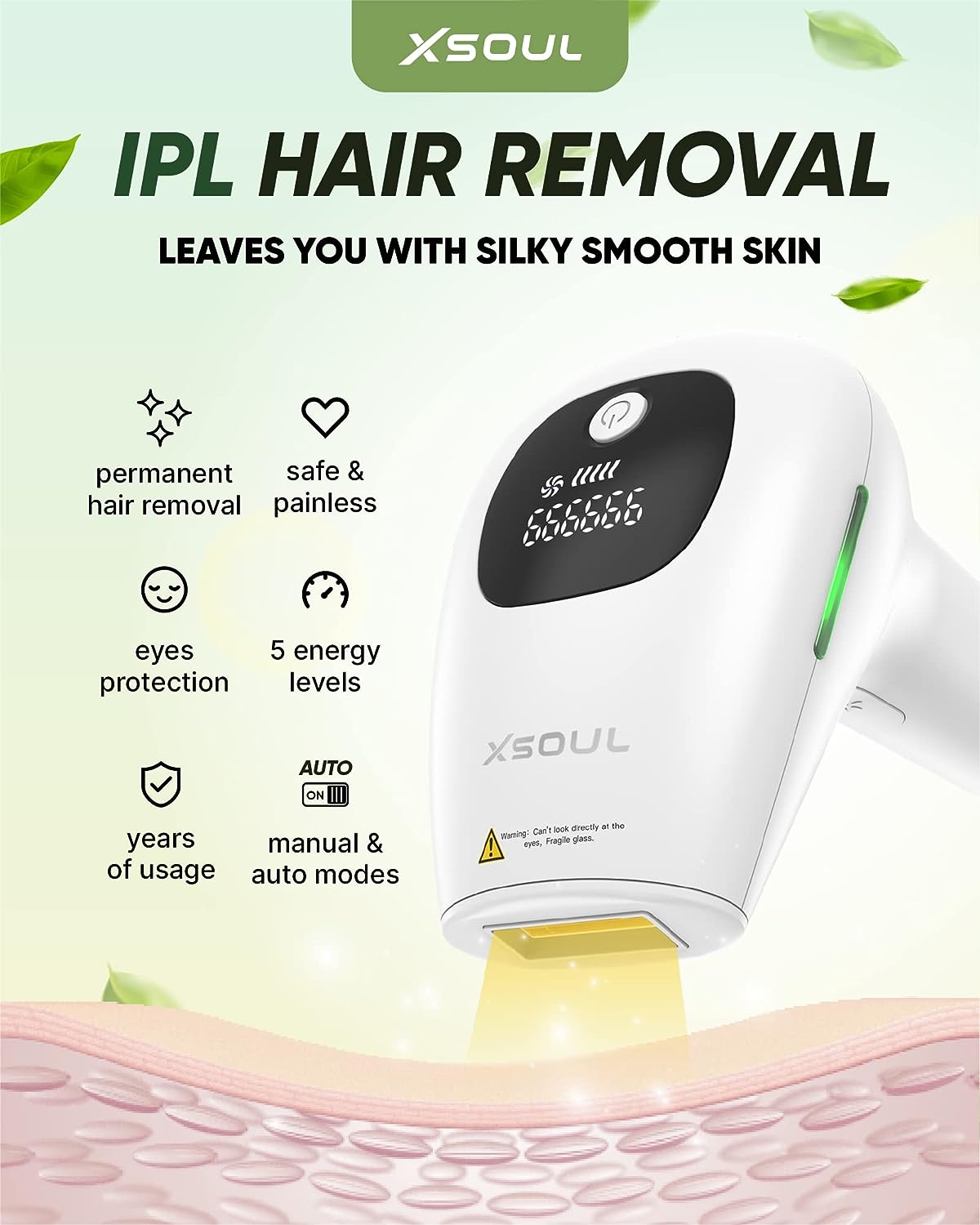 Original At-Home IPL Hair Removal (White) – XSoul Official