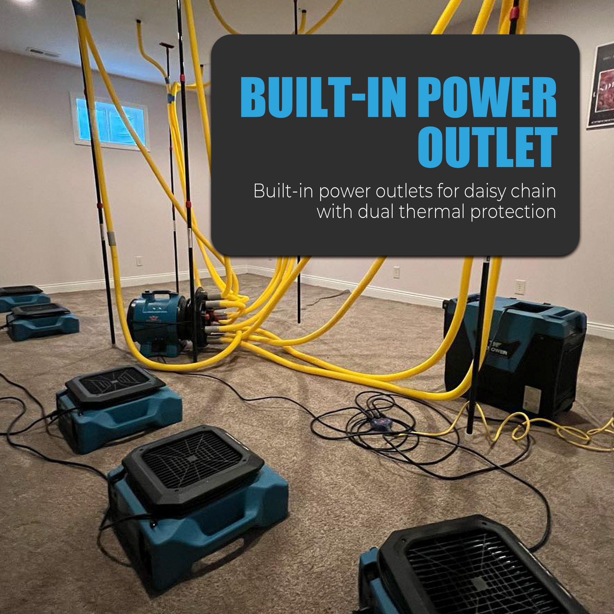 XPOWER PL-700A Professional Low Profile Air Mover (1/3 HP