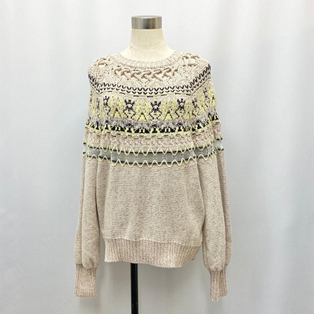 マメクロゴウチ/長袖ニット/Cotton Nordic Knit MM21PS-KN724/21ss